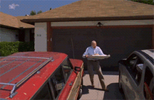 breaking bad throw pizza on roof