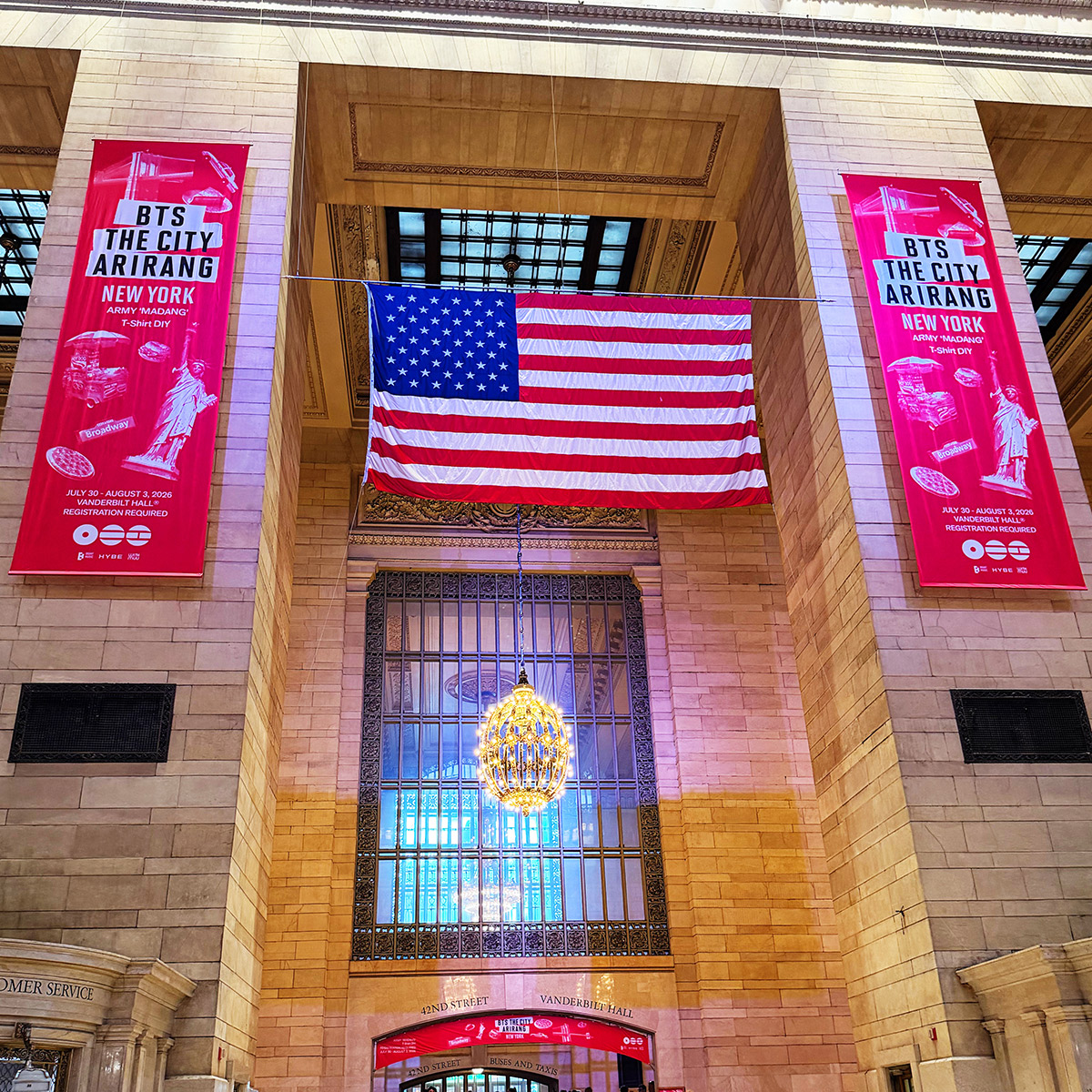 bts arirang in the city nyc grand central station