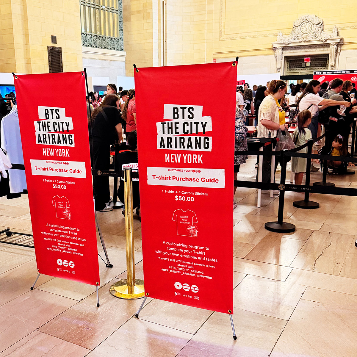 bts arirang in the city nyc grand central station