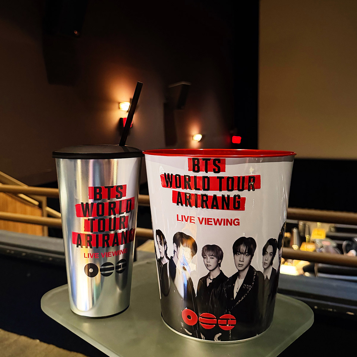 bts live viewing popcorn bucket souvenir cup
