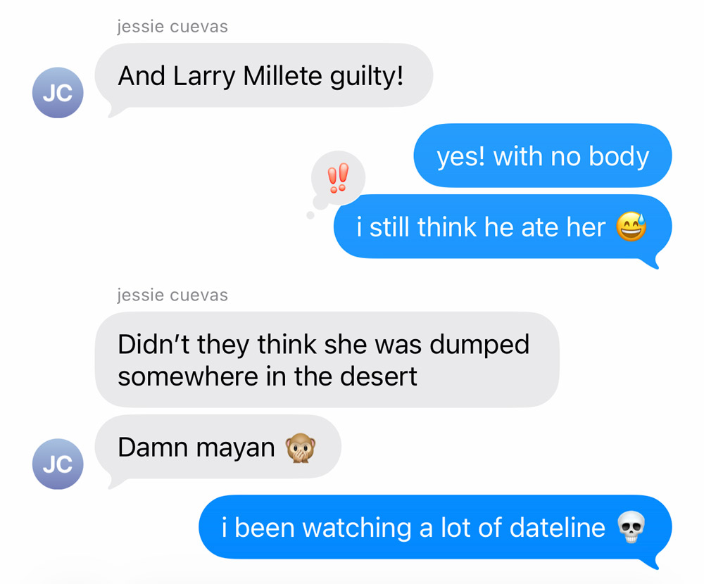 chat larry millete verdict
