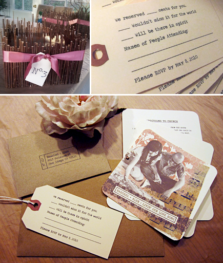 raechel and flex's wedding invitations