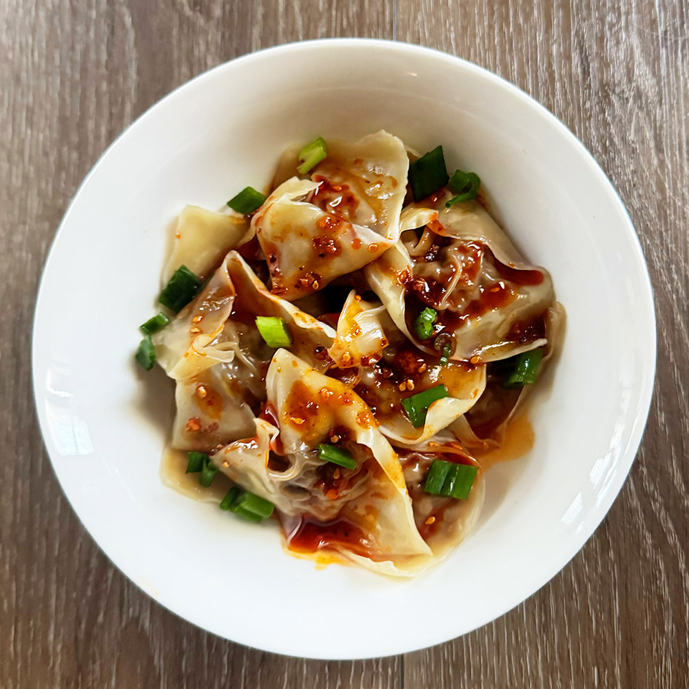 chili wontons