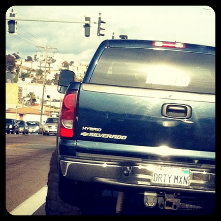 dirty mexican license plate