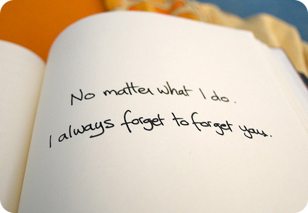 i always forget to forget you