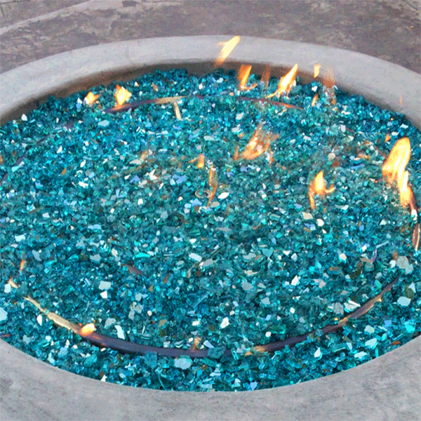 glass fire pit