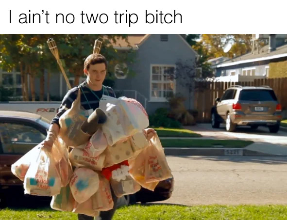 i ain't no two trip bitch meme