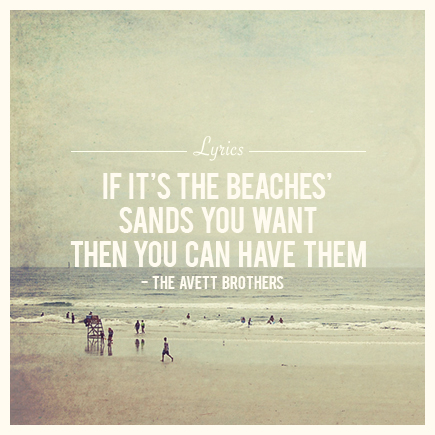 the avett brothers - if it's the beaches - the gleam