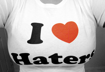 i love haters shirt