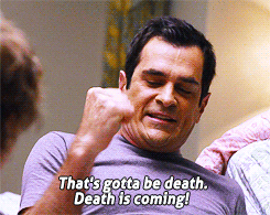 modern family - oh god it's cancer - death is coming gif