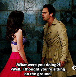 new girl - nick and jess going down