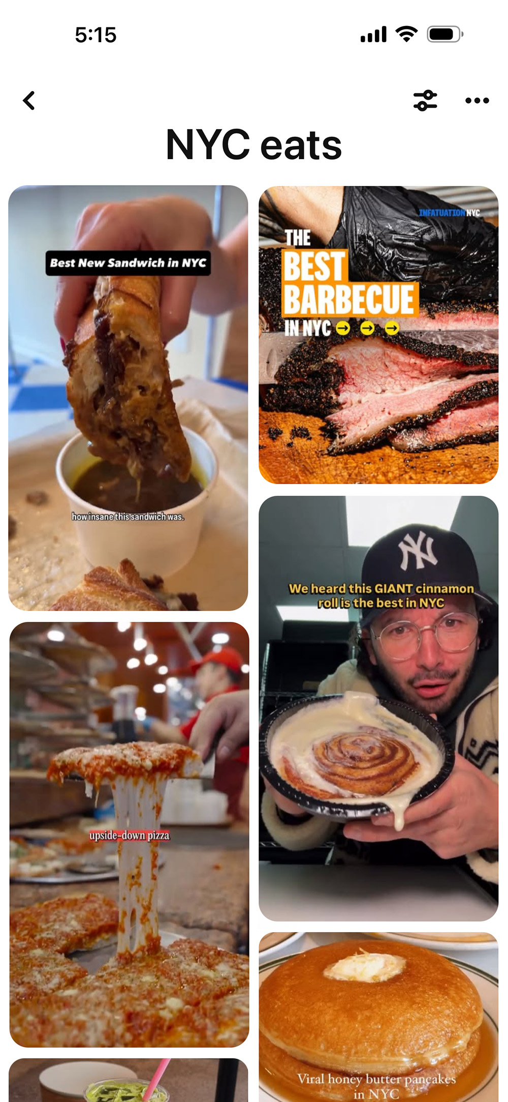 nyc eats pinterest board