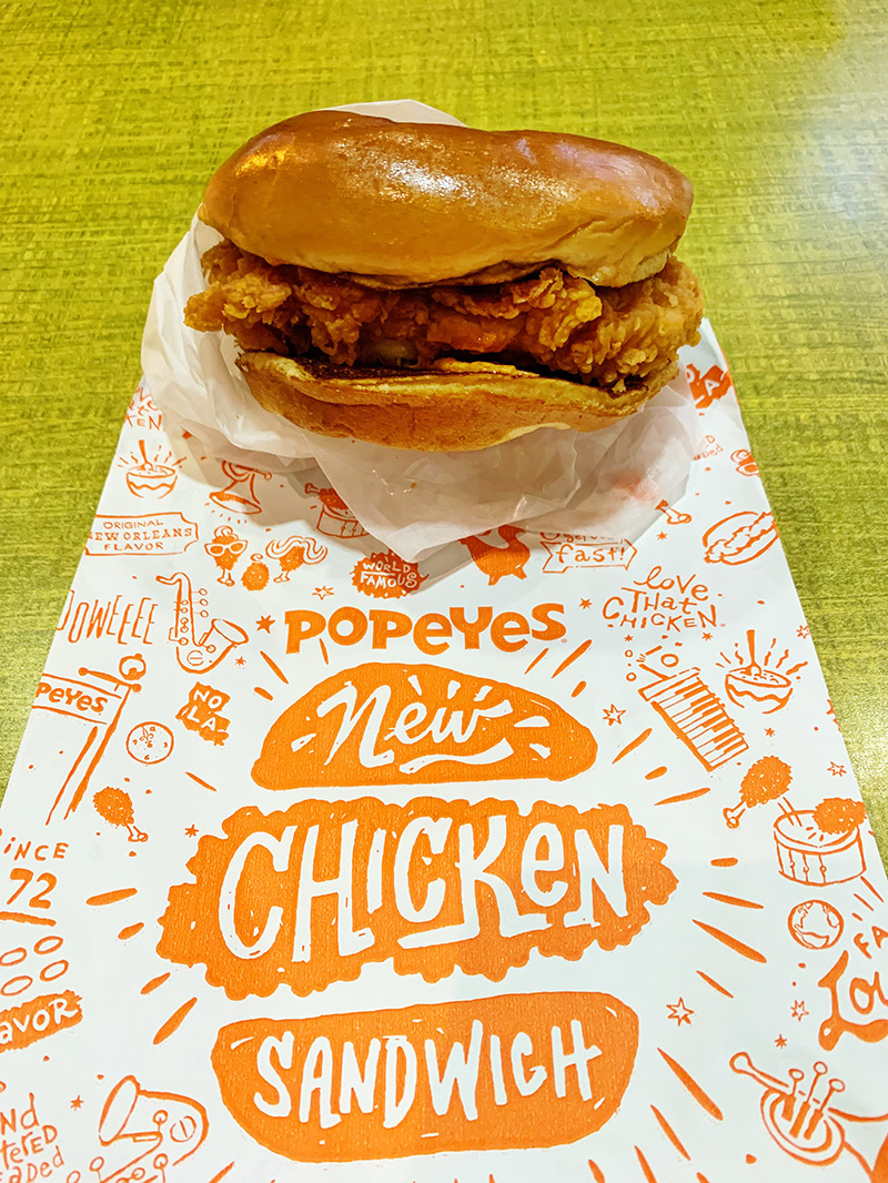 popeyes chicken sandwich