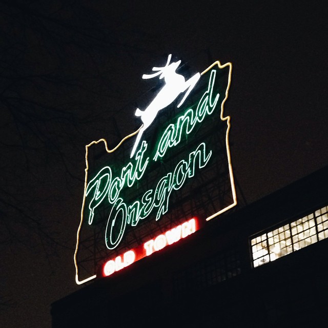 portland stag sign