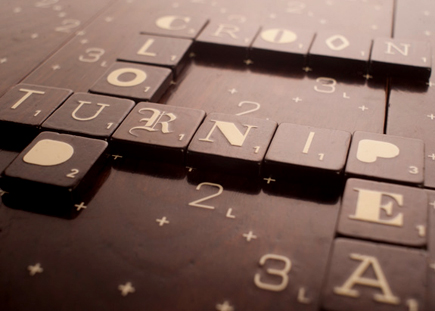 scrabble typography limited edition