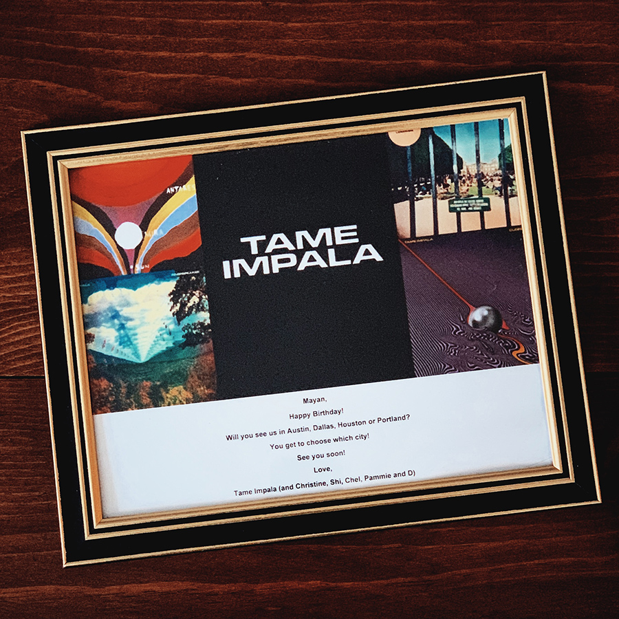 tame impala gift