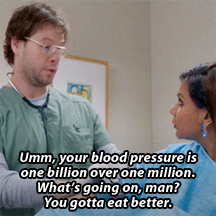 the mindy project - blood pressure gif