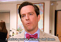 the office finale quote - andy bernard - i wish there was a way to know you're in the good old days before you've actually left them