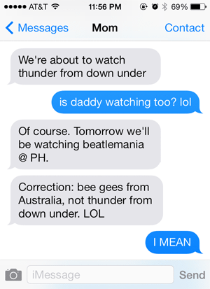 thunder from down under mom chat