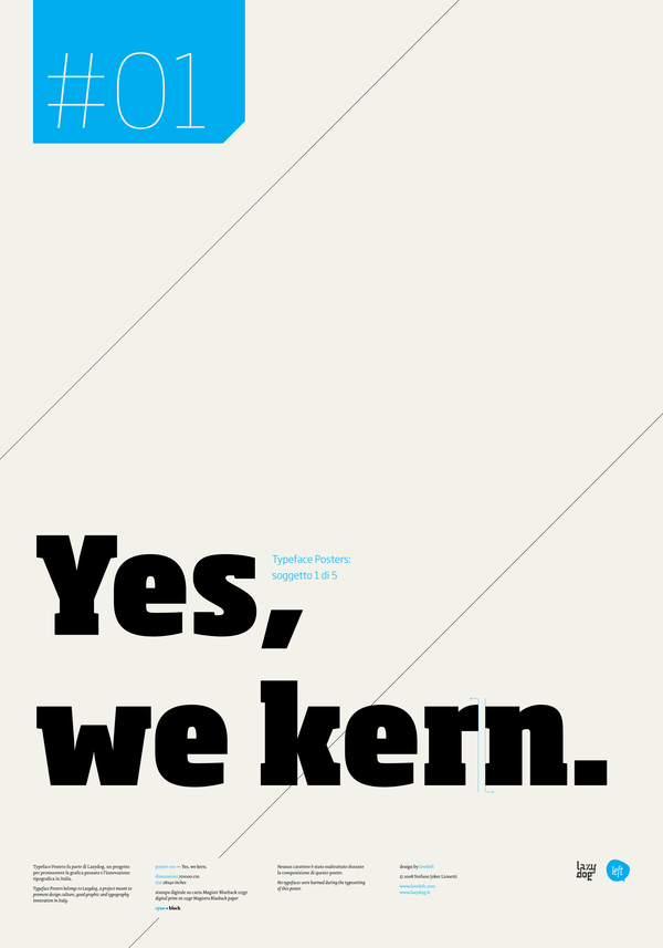 typography yes we kern poster obama yes we can