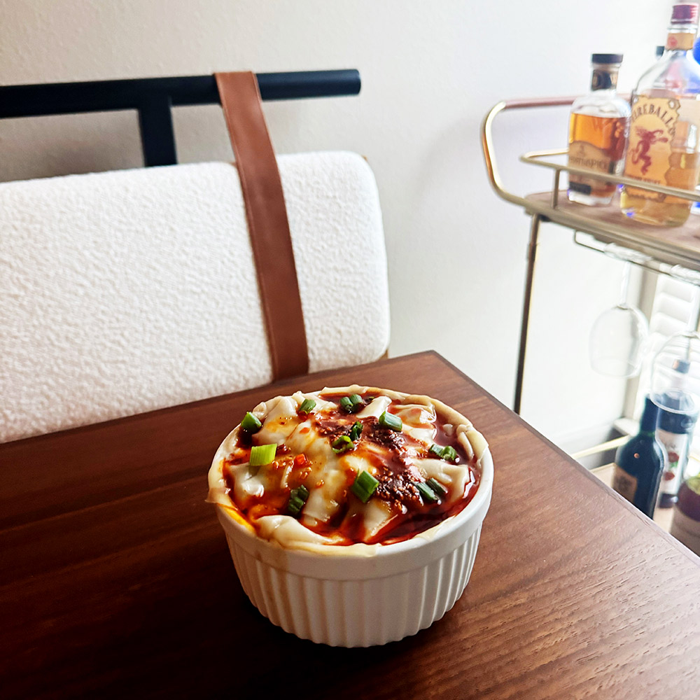 viral dumpling lasagna